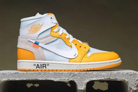 Reveladas Imagens Das Nike Off White™ X Air Jordan 1 “canary Yellow