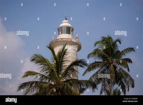 Galle Lighthouse Close Up In Sri Lanka Asia Stock Photo Alamy