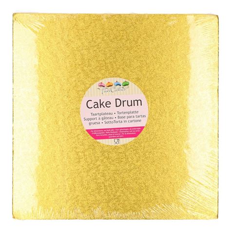 Funcakes Cake Drum Vierkant 305 Cm Goud Traktaartie