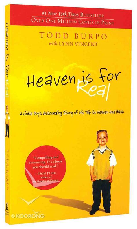 Heaven Is For Real By Todd Burpo Koorong
