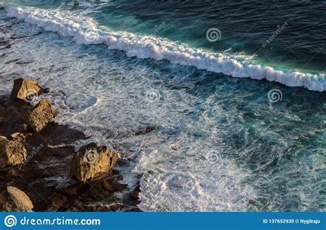 Ocean Waves Hitting Rocks Stock Photo Image Of Relax 137652930