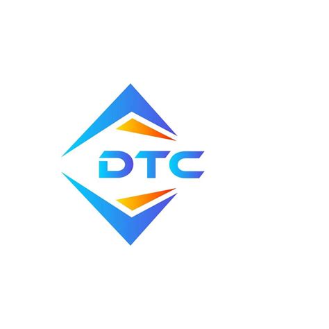 Dtc Resumen Tecnología Logo Diseño En Blanco Antecedentes Dtc Creativo