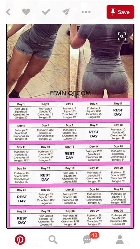 30 Day Challenge Bigger Buttocks Workout Exercises Total Body