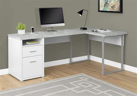 Best Home Office Desk White Contemporary For Computer Home Easy