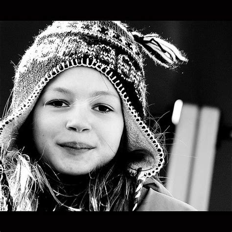 Cold Outside Iceland Winter Beautiful Little Girls Face