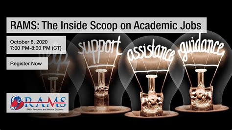 RAMS: The Inside Scoop on Academic Jobs - YouTube