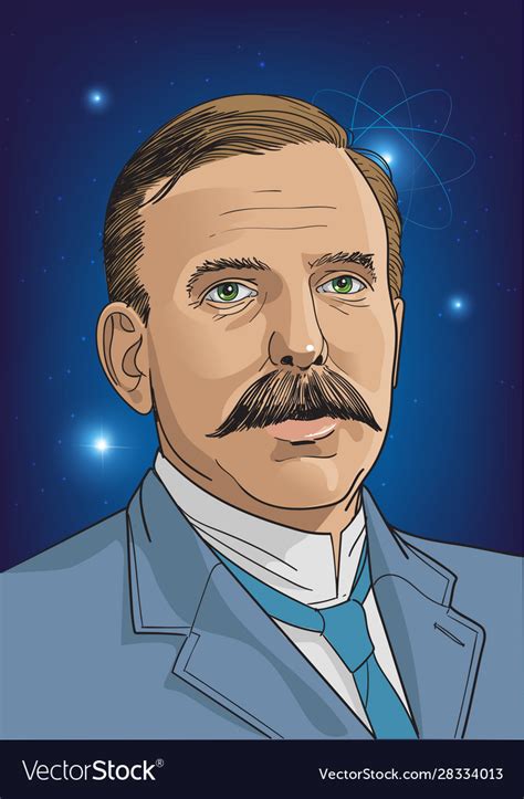 Ernest Rutherford Royalty Free Vector Image Vectorstock