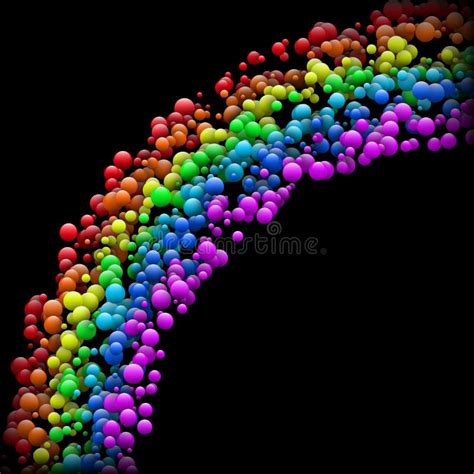 Rainbow Bubbles Stock Vector Illustration Of Horizontal 53218066
