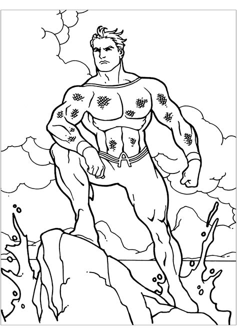 Amazing aquaman artwork by greg menzie. Dessin de Aquaman gratuit à télécharger et colorier ...