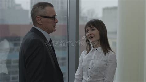 Assistant Seduces Boss In The Office The Secretary Tries To Seduce His Boss Stock Footage
