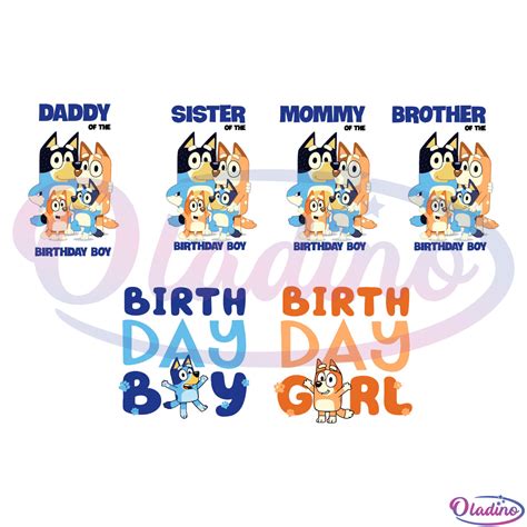 Bluey 1st Birthday Svg