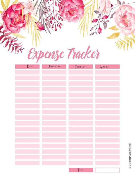 Expense Tracker Free Printable This Simple Tracker Is Great For This