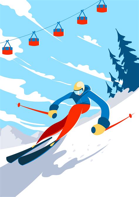 Illustration de skieur - Telecharger Vectoriel Gratuit, Clipart ...