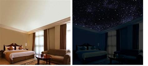Full Ceiling Mural Of Starry Night Sky Invisible During Day Star