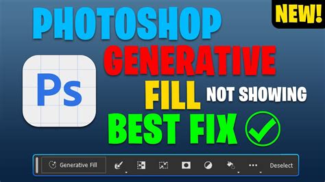 Photoshop Generative Fill Not Working Fix In 3 Easy Steps Youtube