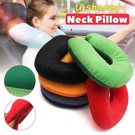 Soft Microbead U Shaped Travel Pillow Neck Support Headrest Health Care