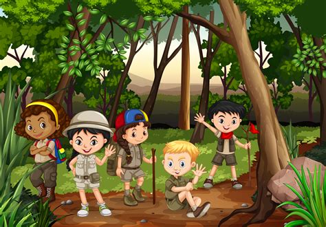 Download Children camping out in the woods 648687 - Download Free ...