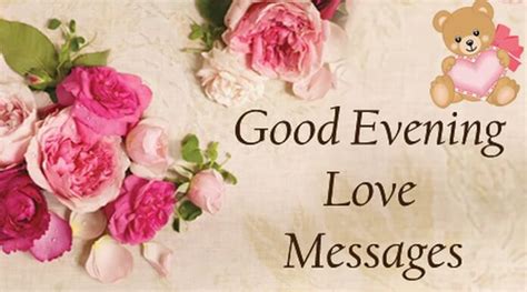 Good Evening Love Messages Good Evening Wishes My Love