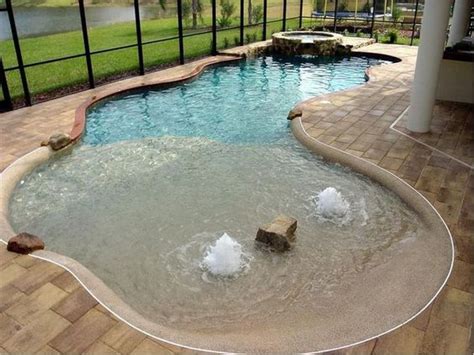 Beach Entry Pool 15 Beautiful Ideas To Style Up Your Swimming Pool