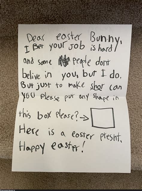 My Daughter Unwittingly Invented Recaptcha To Make The Easter Bunny Prove Theyre Real