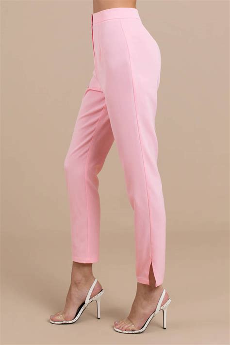 risky business light pink tailored pants 88 tobi us