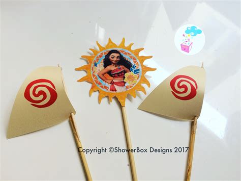 Moana Birthday Cupcake Toppers Showerbox Events Like Us On Fb👍
