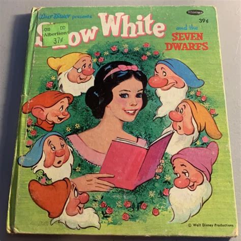 Vintage Disney Whitman Tell A Tale Book Snow White And The Seven Dwarfs