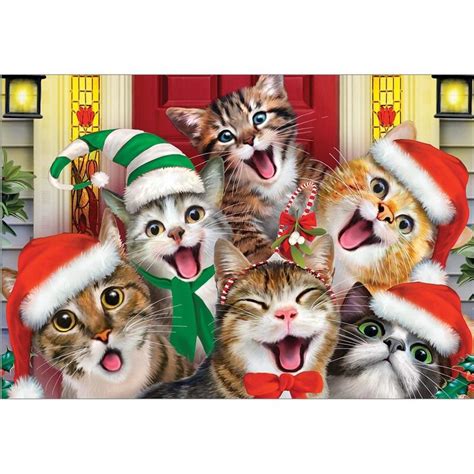 Christmas Card Cats Selfies Sc19373