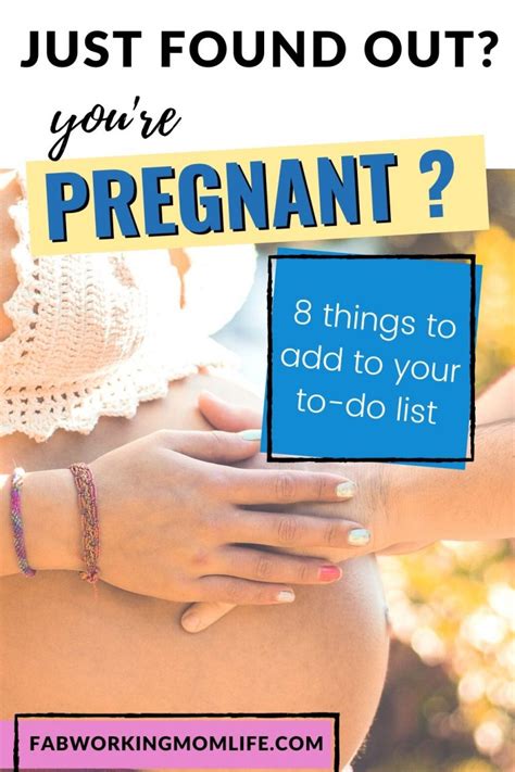 Things To Do When You Find Out Youre Pregnant Fab Working Mom Life
