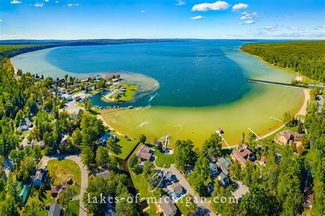 Burt Lake Near Indian River And Cheboygan Michigan Aerial Photos