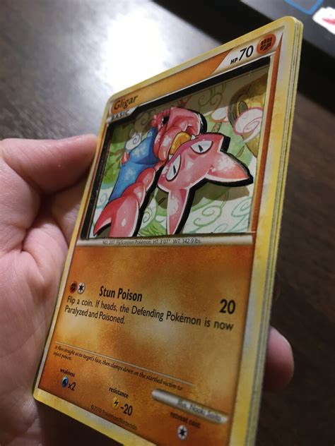 3d Pokemon Card Gligar 4990 Etsy