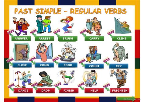 Simple Past Regular Verbs Made Easy English Esl Powerpoints