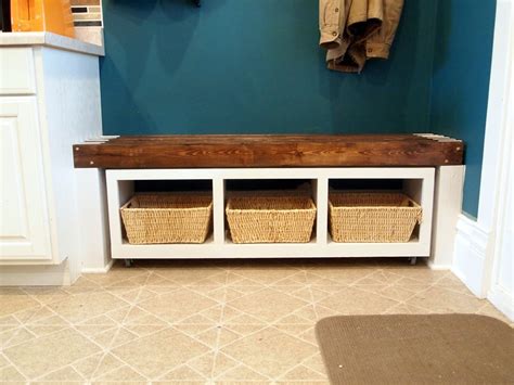 In addition, interesting bench will be an nice decoration of the room. Rolling Mudroom Bench with Cubbies! - Reality Daydream