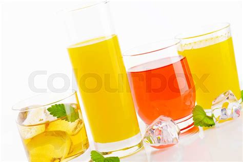 Variety Of Cold Drinks Stock Image Colourbox