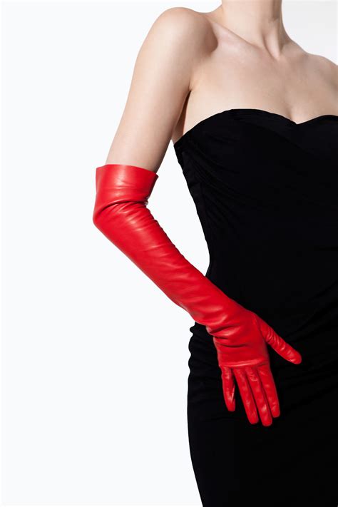 Elegant Long Leather Gloves Ines Gloves