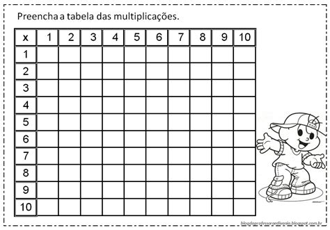 Copie E Complete A Seguinte Tabela De Multiplicação EDULEARN