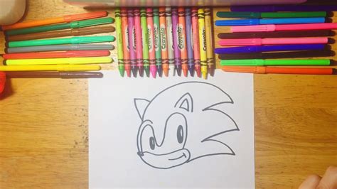 What kind of markers do you use to draw sonic? How to Draw A Sonic Easy Step by Step Cute Drawing - YouTube