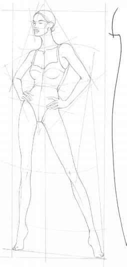 Drawing Fashion Body Structures Модные наброски Fashion Figure
