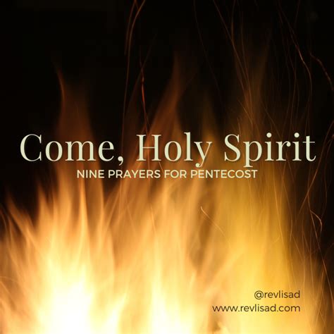 Come Holy Spirit Nine Prayers For Pentecost