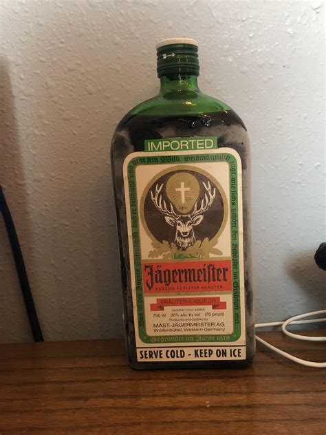 My Parents Gave Me This Bottle Of Jagermeister Bottled In West Germany