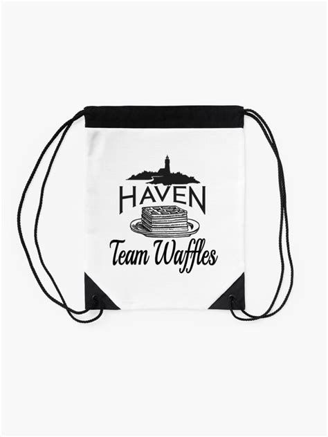 Haven Team Waffles Drawstring Bag By Havendesign Redbubble