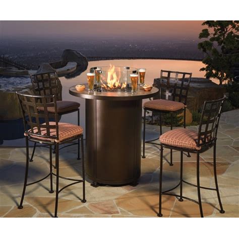 High top patio table set. OW Lee Casa Outdoor High Top Fire Table Set | OW-BISTRO ...