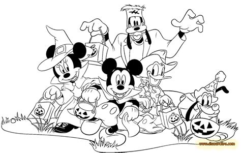 Mickey hugs a tree disney 6246. Halloween Mickey Mouse Coloring Pages - Coloring Home