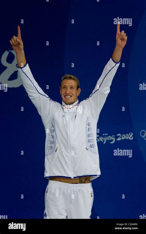 Alain Bernard Fra Winner Of The 100m Freestyle At The 2008 Olympic