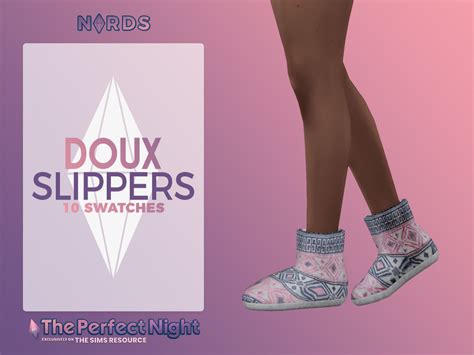 The Sims Resource The Perfect Night Doux Slipper Boots