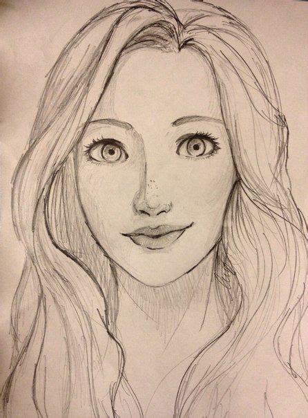 Pretty Girl Face Drawing At Getdrawings Free Download