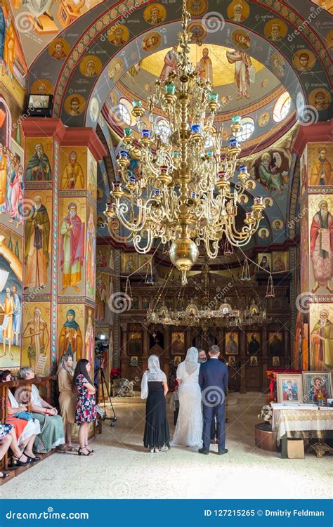 The Wedding Ceremony Held In The Orthodox Tradition In Greek Orthodox