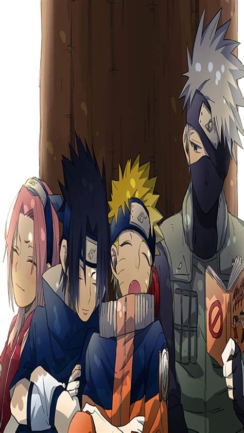 Team 7 Naruto Sasuke Sakura Kakashi Equipo 7 Hd Phone Wallpaper
