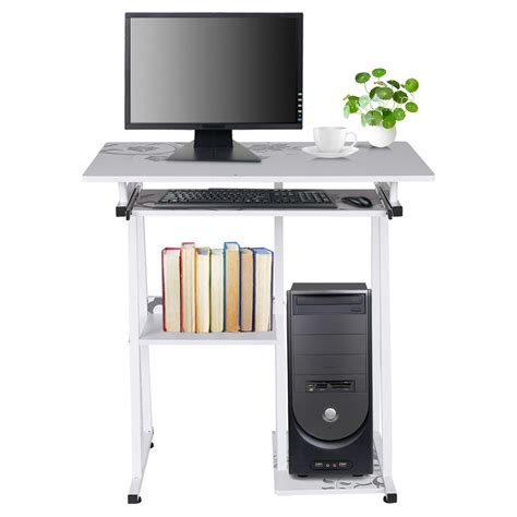Crestlive products writing computer desk with keyboard tray, drawer & shelves, home office furniture, pc laptop table, modern study workstation wooden mission vanity desk for small space (oak) 4.5 out of 5 stars 19. snorda Desktop Computer Desk Laptop Study Table Office Desk With Pullout Keyboard Tray - Walmart ...