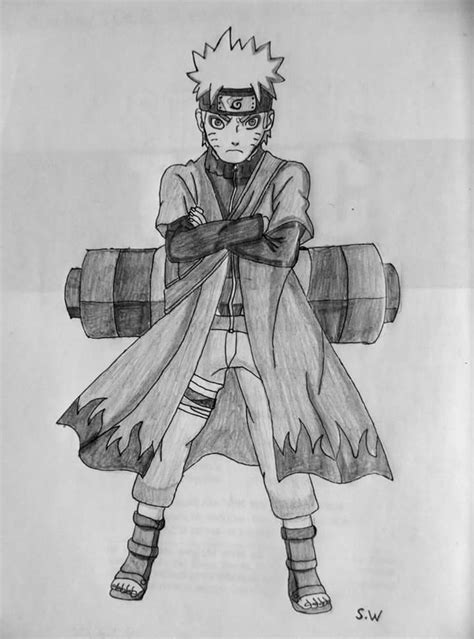 Uzumaki Naruto Sage Mode By Shirowhiters On Deviantart